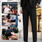 Men's Comfortable Solid Color Tapered Casual Trousers