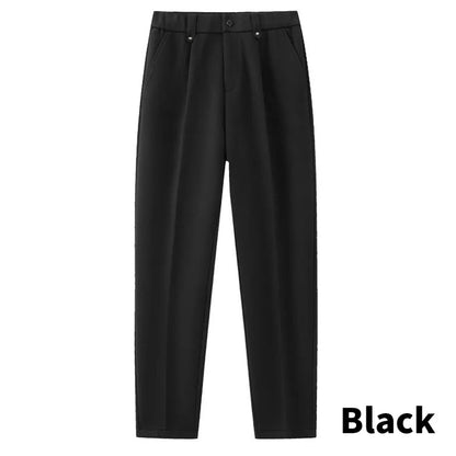 Men's Comfortable Solid Color Tapered Casual Trousers