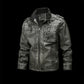 🎅Christmas Pre-sale🎁Men's PU Leather Warm Jacket with Pockets