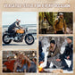 Men's Turn-Down Collar PU Leather Jacket with Plush Interior
