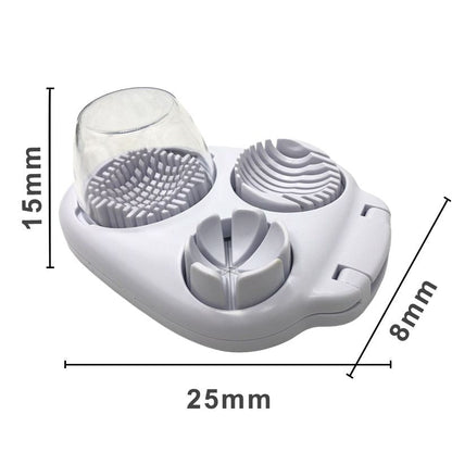 Multifunctional 3-in-1 Egg Slicer