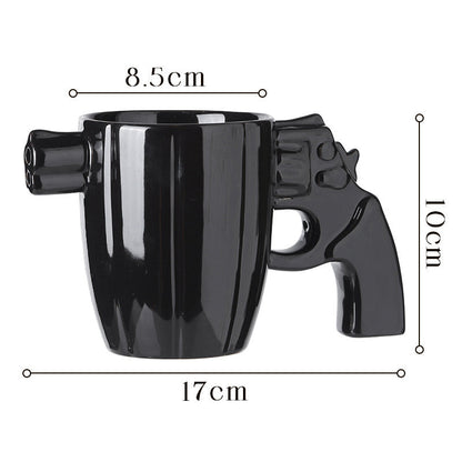 🎁Gift Idea Hot sale 49% OFF🔥Creative Novelty Coffee Mug with Revolver Handle