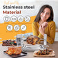 🔥 Buy 1 Get 1 Free 💖 Stainless Steel Rotary Grill