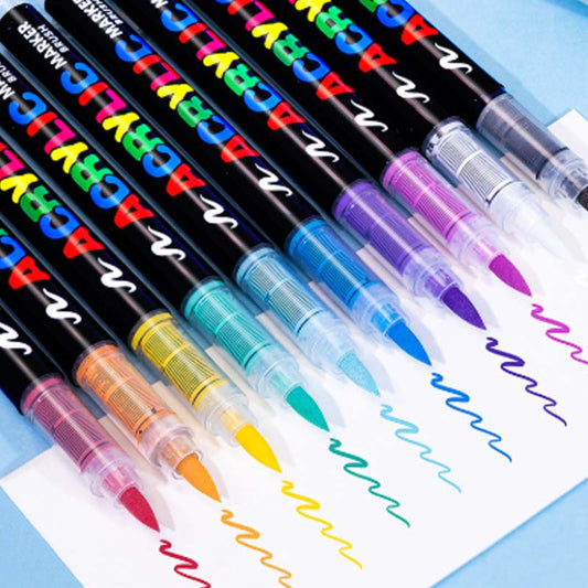 Direct Liquid Soft Head Acrylic Marker Pen for DIY Crafts