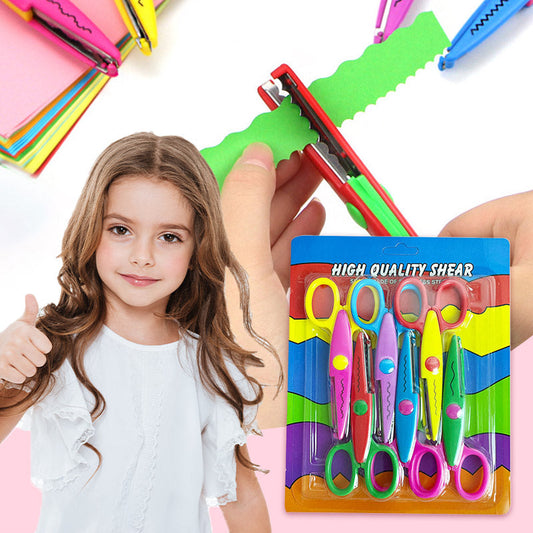 Kids Safety Art Scissors Set for Crafts & Scrapbooking