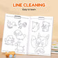 Children's Interesting Line Drawing Copy Sketchbook