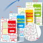 Four-Level Progressive Maze Book Set for Children