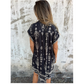💕 50% OFF – New Arrival! 👗 Loose-Fit Printed Short Sleeve Dress with Pockets – V-Neck, Cotton-Linen Blend & Perfect for Summer Days 🌞