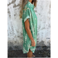 💕 50% OFF – New Arrival! 👗 Loose-Fit Printed Short Sleeve Dress with Pockets – V-Neck, Cotton-Linen Blend & Perfect for Summer Days 🌞