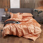 ✨🛏️ 50% OFF Limited Time! Solid Color Satin Bedding Set | Silky Soft Bed Sheet, Duvet Cover & Pillowcases for a Luxurious Bedroom