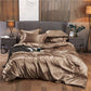 ✨🛏️ 50% OFF Limited Time! Solid Color Satin Bedding Set | Silky Soft Bed Sheet, Duvet Cover & Pillowcases for a Luxurious Bedroom