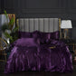 ✨🛏️ 50% OFF Limited Time! Solid Color Satin Bedding Set | Silky Soft Bed Sheet, Duvet Cover & Pillowcases for a Luxurious Bedroom