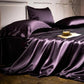 ✨🛏️ 50% OFF Limited Time! Solid Color Satin Bedding Set | Silky Soft Bed Sheet, Duvet Cover & Pillowcases for a Luxurious Bedroom