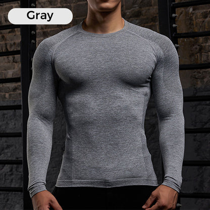 Man's Stretch Quick-Dry Long-Sleeve Fitness Top