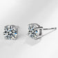 👸Sparkling Moissanite Round Stud Earrings✨
