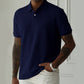 🔥HOT SALE 🔥💨 Men’s Wheat Fringe Textured Lapel T-Shirt – Bold, Stylish & Unique! 👕