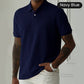 🔥HOT SALE 🔥💨 Men’s Wheat Fringe Textured Lapel T-Shirt – Bold, Stylish & Unique! 👕
