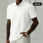 🔥HOT SALE 🔥💨 Men’s Wheat Fringe Textured Lapel T-Shirt – Bold, Stylish & Unique! 👕