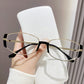 Women's Retro Oval Narrow Frame Sunglasses