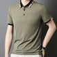 ✨LAST DAY SALE 50% OFF✨Men's Stretch Ice Silk Short Sleeve Lapel T-shirt