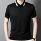 ✨LAST DAY SALE 50% OFF✨Men's Stretch Ice Silk Short Sleeve Lapel T-shirt