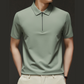 💯Spring Specials🎉Men's Casual Wrinkle Resistant Zipper Lapel Short Sleeve Shirt