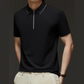 💯Spring Specials🎉Men's Casual Wrinkle Resistant Zipper Lapel Short Sleeve Shirt