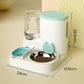 Gravity Pet Feeder and Water Dispenser Set