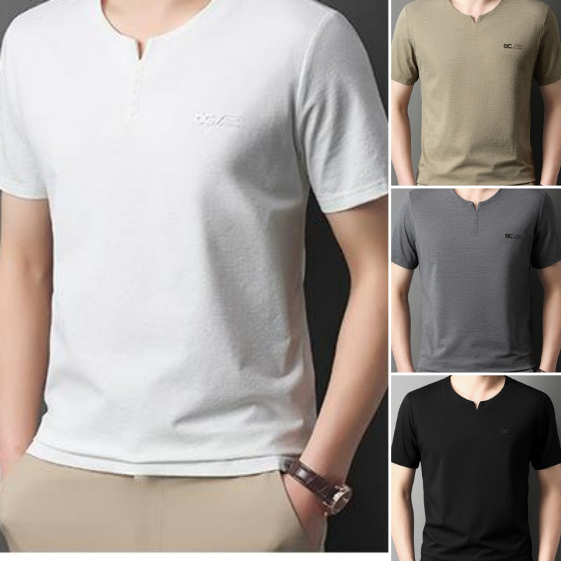 Men's Casual Half Sleeve V-Neck T-Shirt👕 – aimtoyou