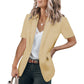 👔 LIMITED-TIME 50% OFF! ✨ Women's Short Sleeve Blazer – Casual, Lightweight, Versatile, Modern 🌿