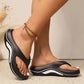 🌞2025 Summer New Arrivals🌸Summer Versatile Color-Block Thick-Sole Flip-Flops