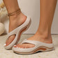 🌞2025 Summer New Arrivals🌸Summer Versatile Color-Block Thick-Sole Flip-Flops