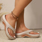 🌞2025 Summer New Arrivals🌸Summer Versatile Color-Block Thick-Sole Flip-Flops
