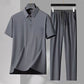 Men's Ice Silk Shirt 2-Piece Set(Free Shipping& Free Tax)
