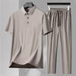Men's Ice Silk Shirt 2-Piece Set(Free Shipping& Free Tax)