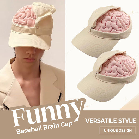 Funny Baseball Brain Cap for Women & Men