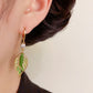 Exquisite Vintage Leaf-Shaped Earrings
