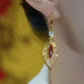 Exquisite Vintage Leaf-Shaped Earrings
