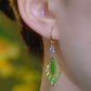 Exquisite Vintage Leaf-Shaped Earrings