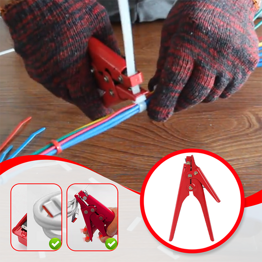 Cutting & Fastening Plier with Adjustable Tension for Nylon Cable Ties