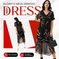 ⏳Limited-time 50% off⏰Flowy V-Neck Printed Long Dress👗