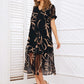⏳Limited-time 50% off⏰Flowy V-Neck Printed Long Dress👗