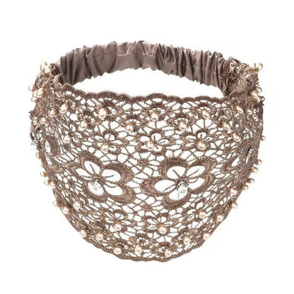 🌞Summer Sale 40% OFF🔥Plum Blossom Hollow Beaded Wide Headband