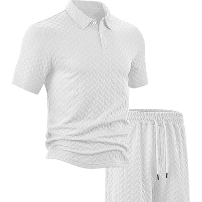 Men's Casual Shirt & Shorts 2-Piece Set