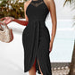 👗 50% OFF NOW❣️Halterneck Irregular Hem Dress