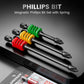 Magnetic Phillips Bit Set with Spring