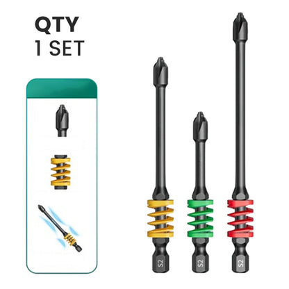 Magnetic Phillips Bit Set with Spring