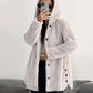 Women's Fuzzy Hooded Long-Sleeved Coat
