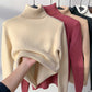 Winter fleece thick knitted bottoming shirt，can be worn by both men and women