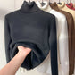 Winter fleece thick knitted bottoming shirt，can be worn by both men and women